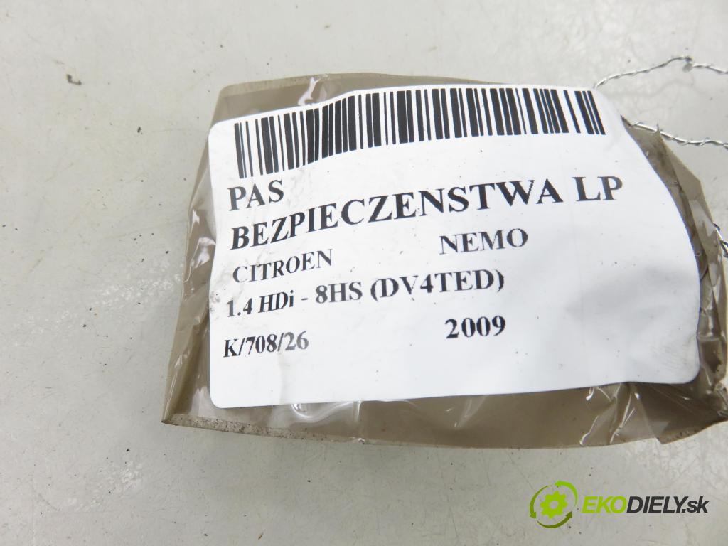 CITROEN NEMO Skrzynia (AA_) FURGON 2009 50,00 1.4 HDi - 8HS (DV4TED) 1398,00 držák BEZPEČNOST LP 7354891590E