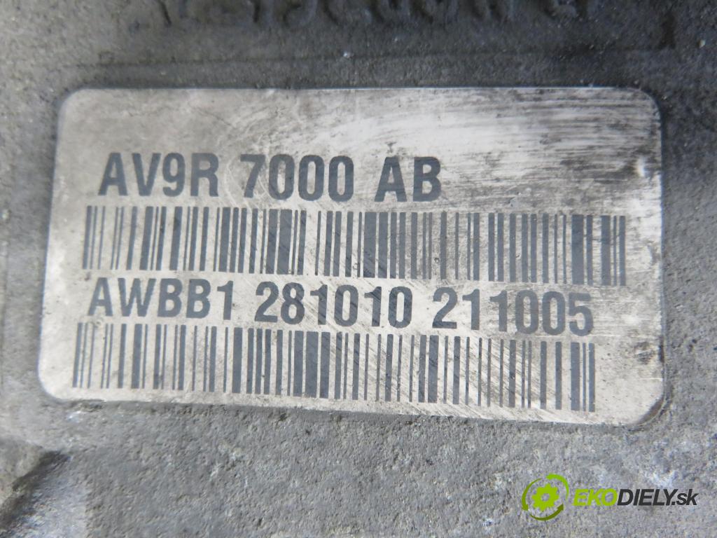 FORD S-MAX (WA6) MINIVAN 2010 103,00 2.0 TDCi - QXWC 1997,00 převodovka AUTOMATICKÝ AV9R7000AB ; MPS6 ; 6DCT450
