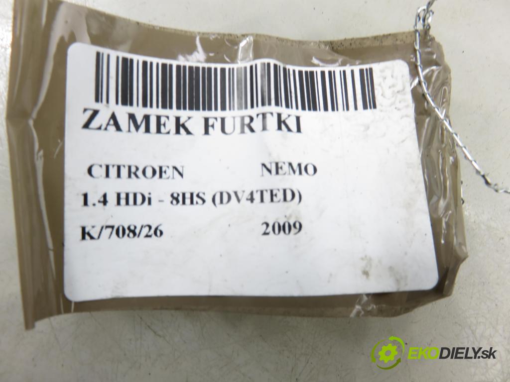 CITROEN NEMO Skrzynia (AA_) FURGON 2009 50,00 1.4 HDi - 8HS (DV4TED) 1398,00 zámok dvierka 1355028080