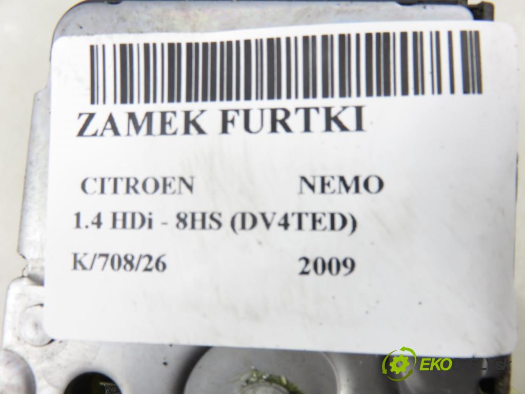 CITROEN NEMO Skrzynia (AA_) FURGON 2009 50,00 1.4 HDi - 8HS (DV4TED) 1398,00 zámok dvierka 1355028080