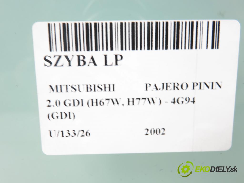 MITSUBISHI PAJERO PININ (H6_W, H7_W) SUV 2002 95,00 2.0 GDI 1999,00 okno LP