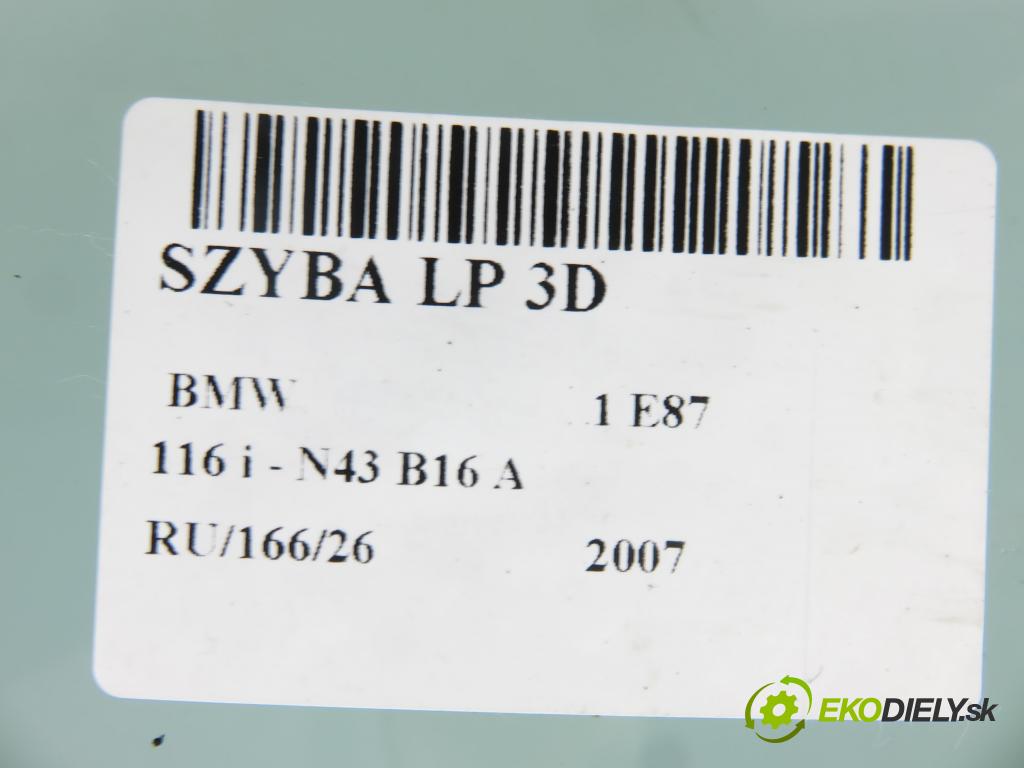 BMW 1 (E81) HB 2007 89,00 116 i 121 - N43 B16 A 1599,00 okno LP 3D