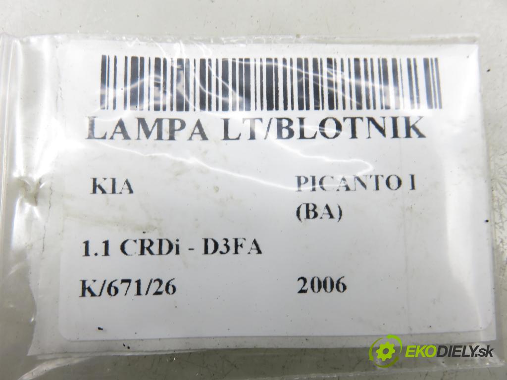KIA PICANTO (BA) HB 2006 55,00 1.1 CRDi - D3FA 1120,00 světlo levé zadní