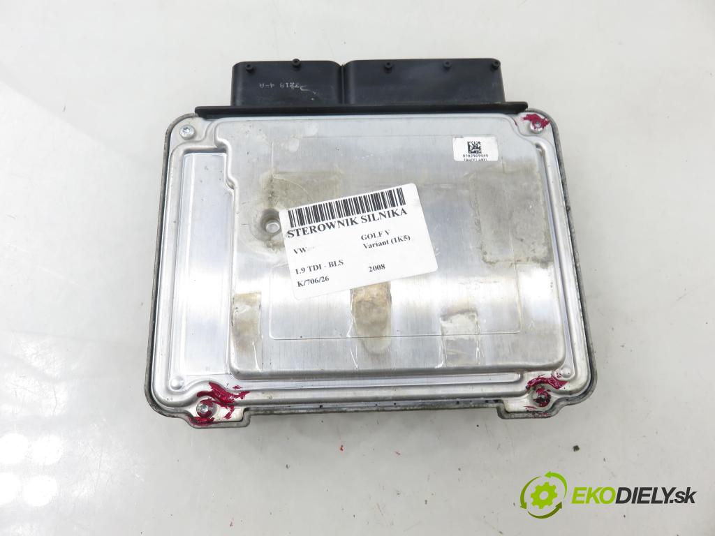 VW GOLF V Variant (1K5) KOMBI 2008 77,00 1.9 TDI - BLS 1896,00 Riadiaca jednotka Motor 03G906021QJ ; 03G906021AB ; 0281014064