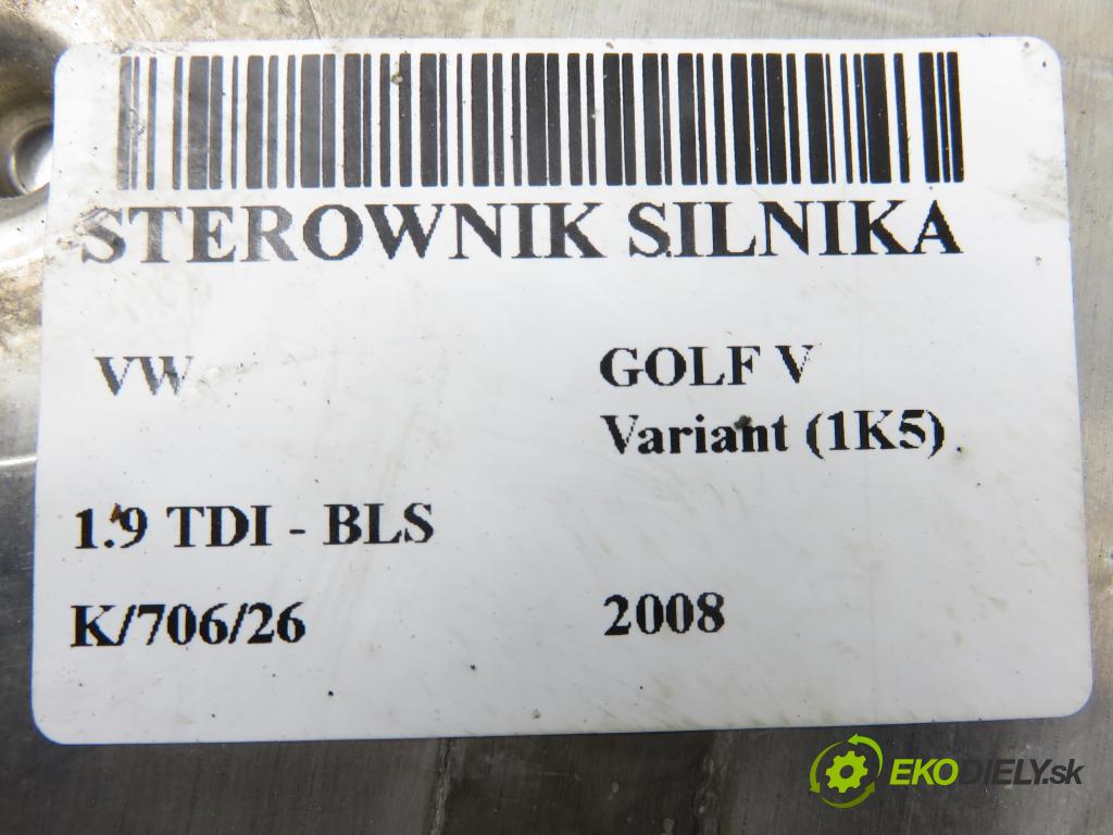 VW GOLF V Variant (1K5) KOMBI 2008 77,00 1.9 TDI - BLS 1896,00 Riadiaca jednotka Motor 03G906021QJ ; 03G906021AB ; 0281014064