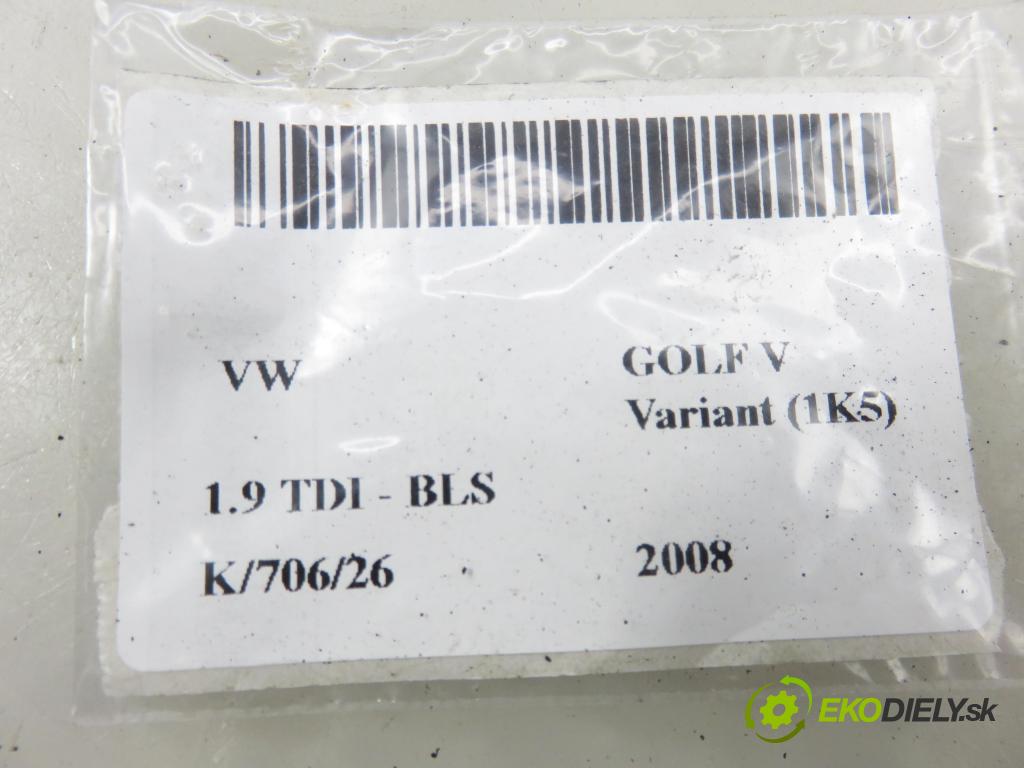 VW GOLF V Variant (1K5) KOMBI 2008 77,00 1.9 TDI - BLS 1896,00 Snímač nárazu 5WK43273 ; 1K0909606D (Snímač nárazu)