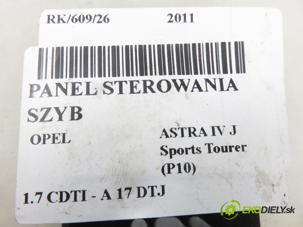 OPEL ASTRA J Sports Tourer (P10) KOMBI 2011 81,00 1.7 CDTI - A 17 DTJ 1686,00 Panel ovládaní oken 13305978