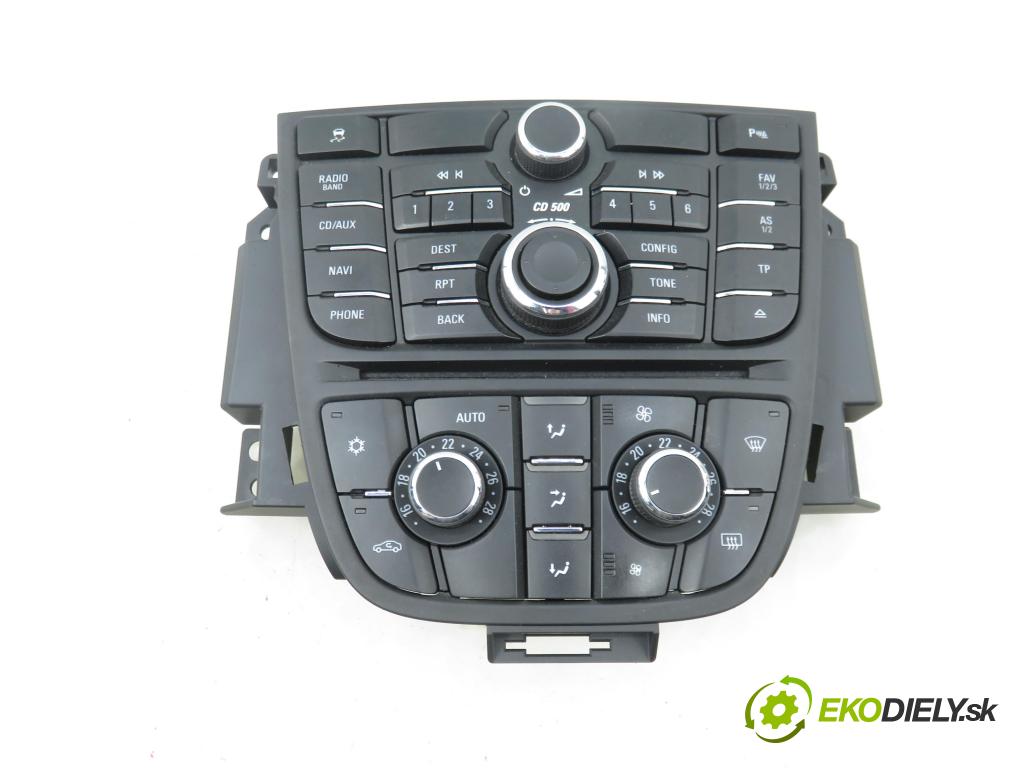 OPEL ASTRA J Sports Tourer (P10) KOMBI 2011 81,00 1.7 CDTI - A 17 DTJ 1686,00 Panel kúrenia KLIMATRONIK 13346052 ; 13343707