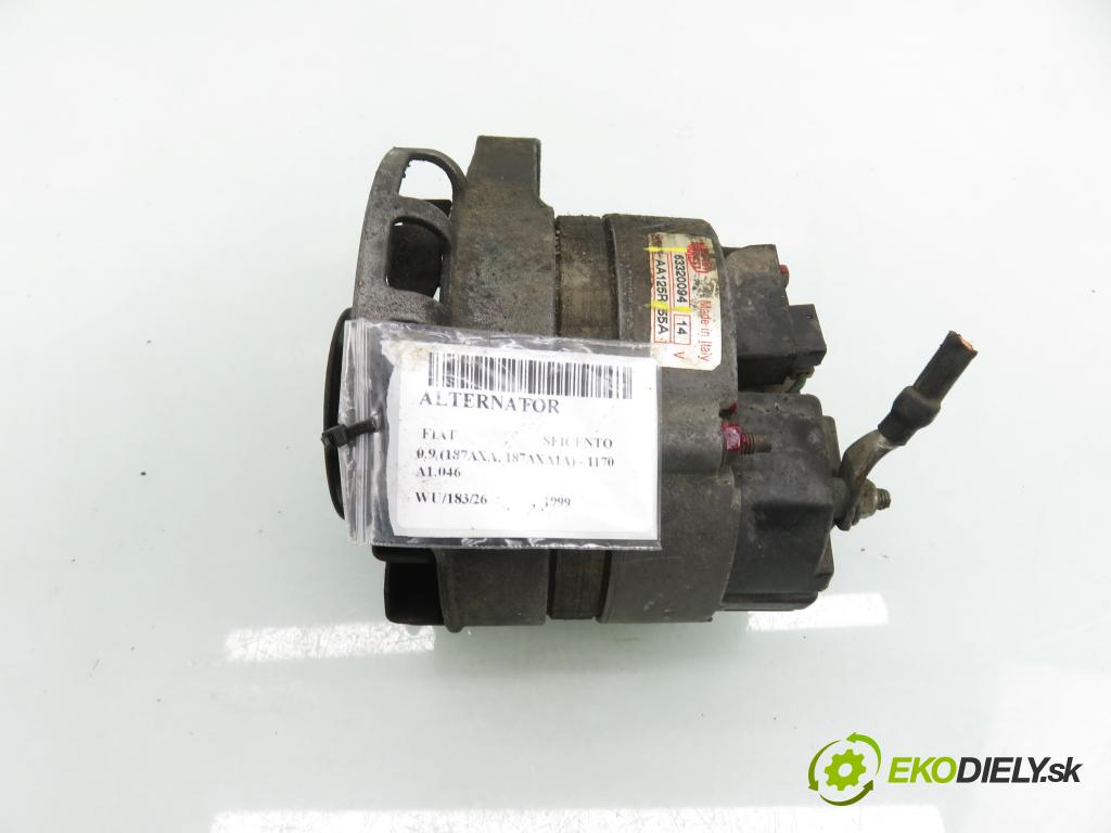 FIAT SEICENTO / 600 (187_) HB 1999 29,00 0.9 39 - 1170 A1.046 899,00 Alternátor 63320094 ; AA125R (Alternátor)