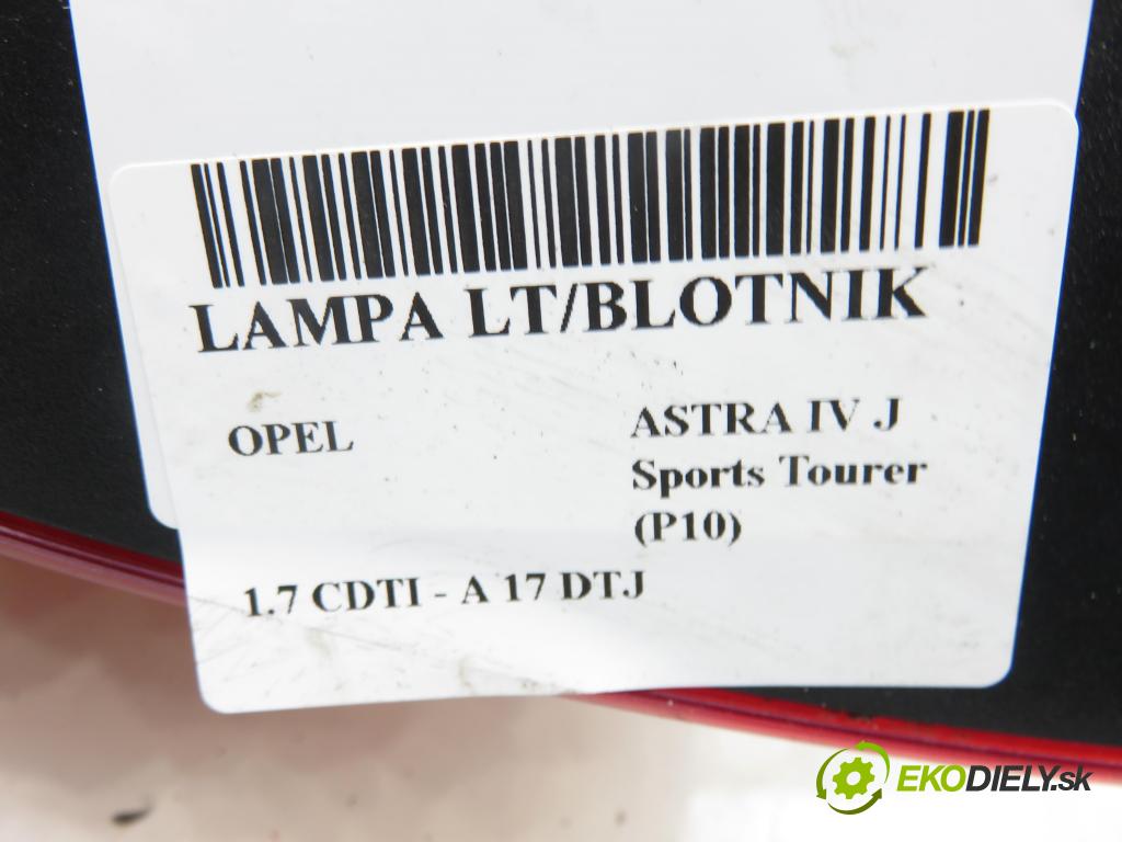 OPEL ASTRA J Sports Tourer (P10) KOMBI 2011 81,00 1.7 CDTI - A 17 DTJ 1686,00 Svetlo pravé zadné 13282243