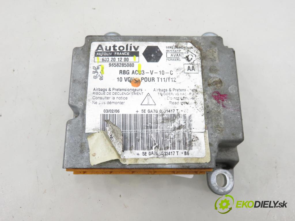 PEUGEOT 206 liftback (2A/C) HB 2005 50,00 1.4 HDi 8V 70 - 8HZ 1398,00 MODUL air BAG 9658285080 ; 603201200