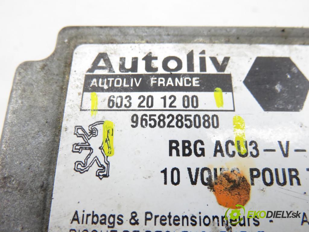 PEUGEOT 206 liftback (2A/C) HB 2005 50,00 1.4 HDi 8V 70 - 8HZ 1398,00 MODUL air BAG 9658285080 ; 603201200