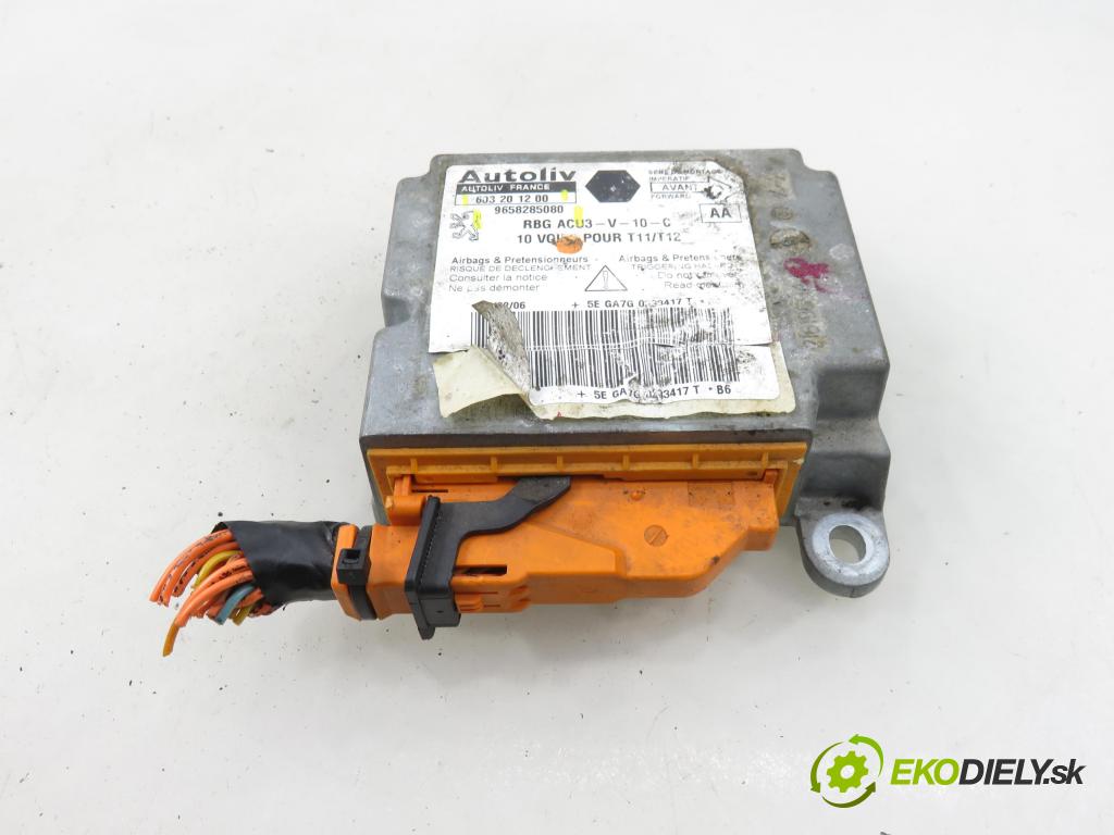 PEUGEOT 206 liftback (2A/C) HB 2005 50,00 1.4 HDi 8V 70 - 8HZ 1398,00 MODUL air BAG 9658285080 ; 603201200