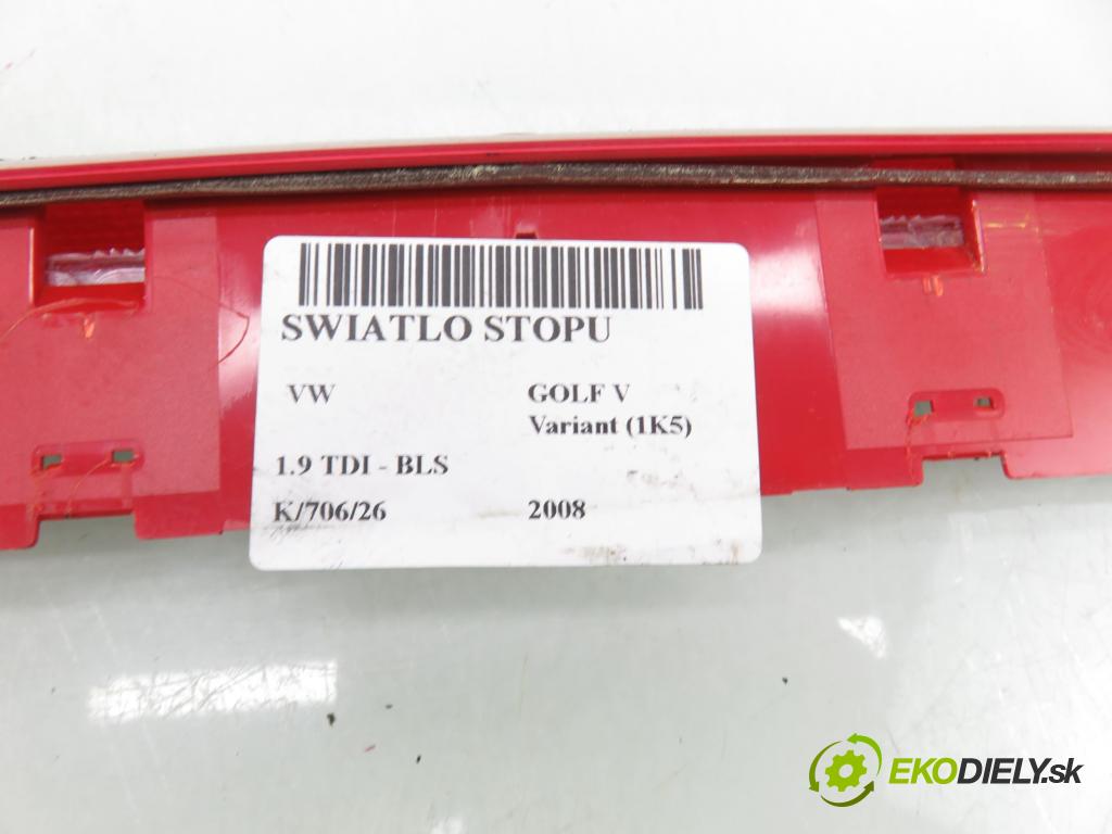 VW GOLF V Variant (1K5) KOMBI 2008 77,00 1.9 TDI - BLS 1896,00 SVĚTLO bŕzd 1K6945097A