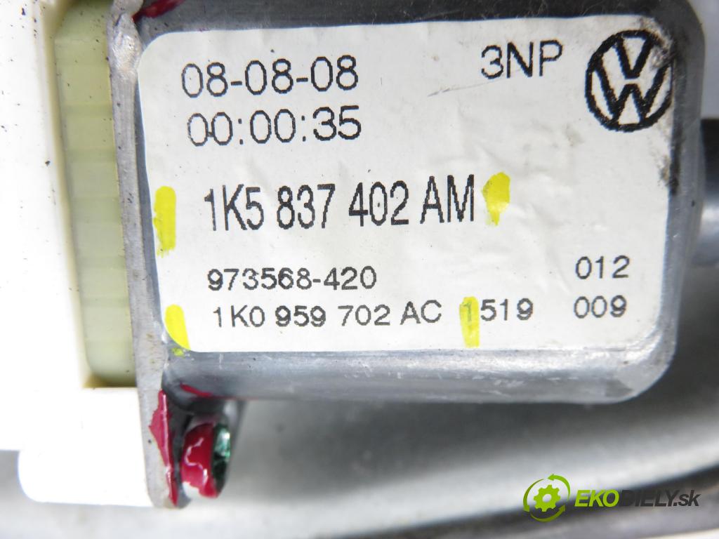 VW GOLF V Variant (1K5) KOMBI 2008 77,00 1.9 TDI - BLS 1896,00 mechanismus oken PPE 1K0959702AC ; 1K5837402AM ; 1K0959792N