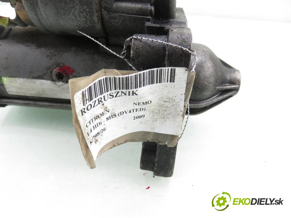 CITROEN NEMO Skrzynia (AA_) FURGON 2009 50,00 1.4 HDi - 8HS (DV4TED) 1398,00 Štartér  (Štartér)