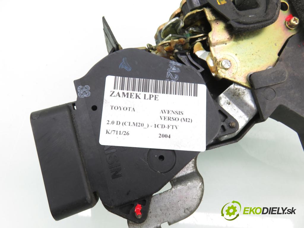 TOYOTA AVENSIS VERSO (_M2_) MINIVAN 2004 85,00 2.0 D (CLM20_) - 1CD-FTV 1995,00 zámok