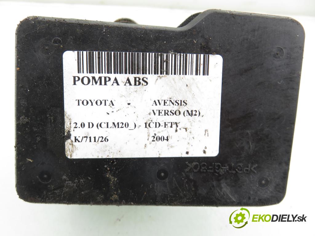 TOYOTA AVENSIS VERSO (_M2_) MINIVAN 2004 85,00 2.0 D (CLM20_) - 1CD-FTV 1995,00 Pumpa ABS 8954144130 ; 4451044110 (Pumpa ABS)