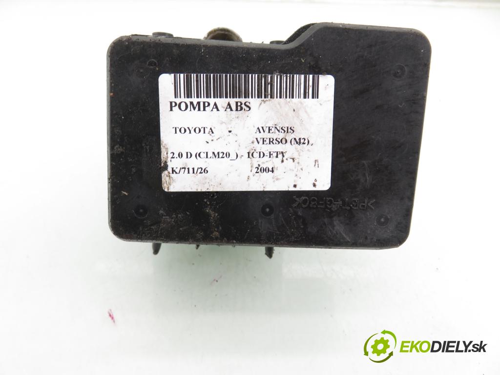 TOYOTA AVENSIS VERSO (_M2_) MINIVAN 2004 85,00 2.0 D (CLM20_) - 1CD-FTV 1995,00 Pumpa ABS 8954144130 ; 4451044110 (Pumpa ABS)