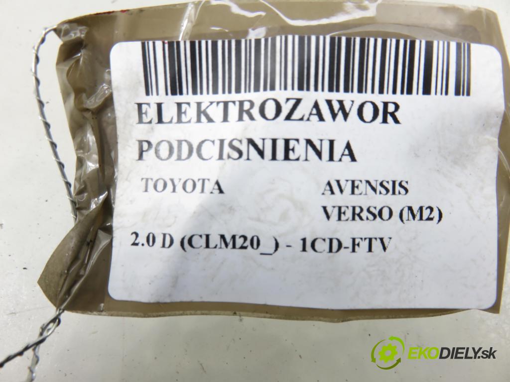 TOYOTA AVENSIS VERSO (_M2_) MINIVAN 2004 85,00 2.0 D (CLM20_) - 1CD-FTV 1995,00 ELEKTROVENTIL: VAKUUM: 2581927020 ; 1397000670