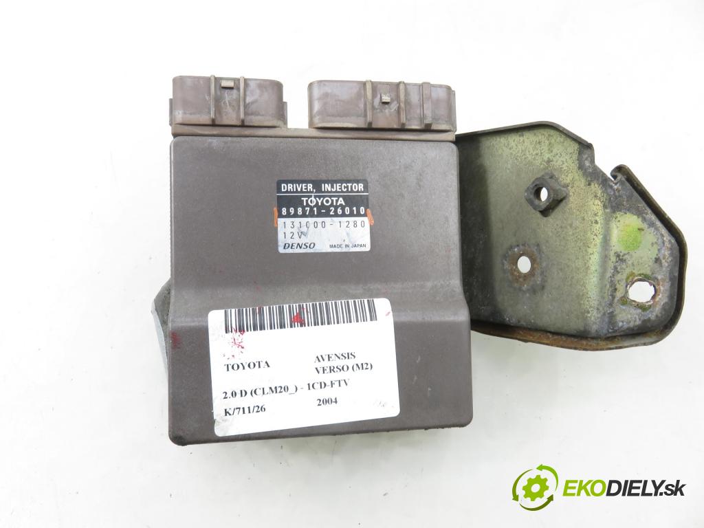 TOYOTA AVENSIS VERSO (_M2_) MINIVAN 2004 85,00 2.0 D (CLM20_) - 1CD-FTV 1995,00 řídící jednotka vstřiku 8987126010 ; 1310001280