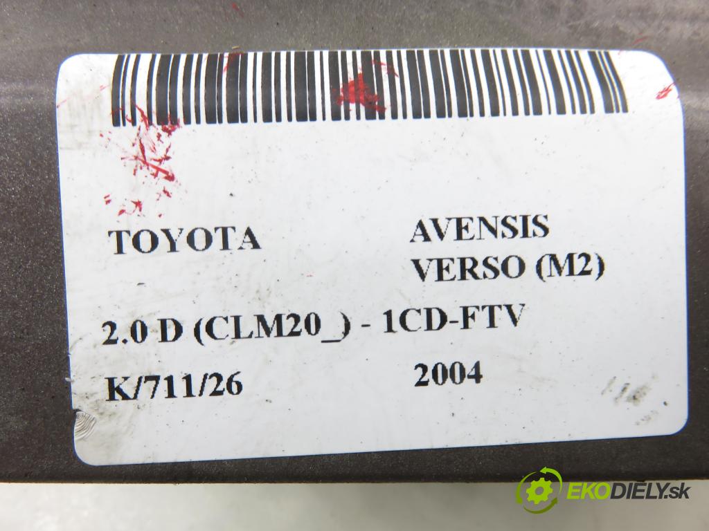 TOYOTA AVENSIS VERSO (_M2_) MINIVAN 2004 85,00 2.0 D (CLM20_) - 1CD-FTV 1995,00 řídící jednotka vstřiku 8987126010 ; 1310001280