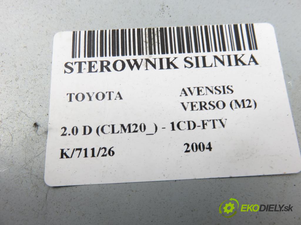 TOYOTA AVENSIS VERSO (_M2_) MINIVAN 2004 85,00 2.0 D (CLM20_) - 1CD-FTV 1995,00 Riadiaca jednotka Motor 8966144360 ; 1758005461