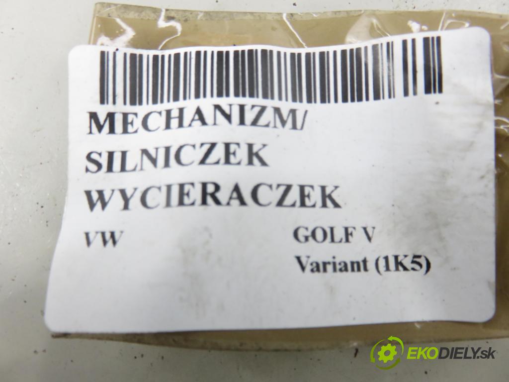 VW GOLF V Variant (1K5) KOMBI 2008 77,00 1.9 TDI - BLS 1896,00 MECHANISMUS/ motorek stěračů 1K1955023G ; 1K1955119E ; 3397020894
