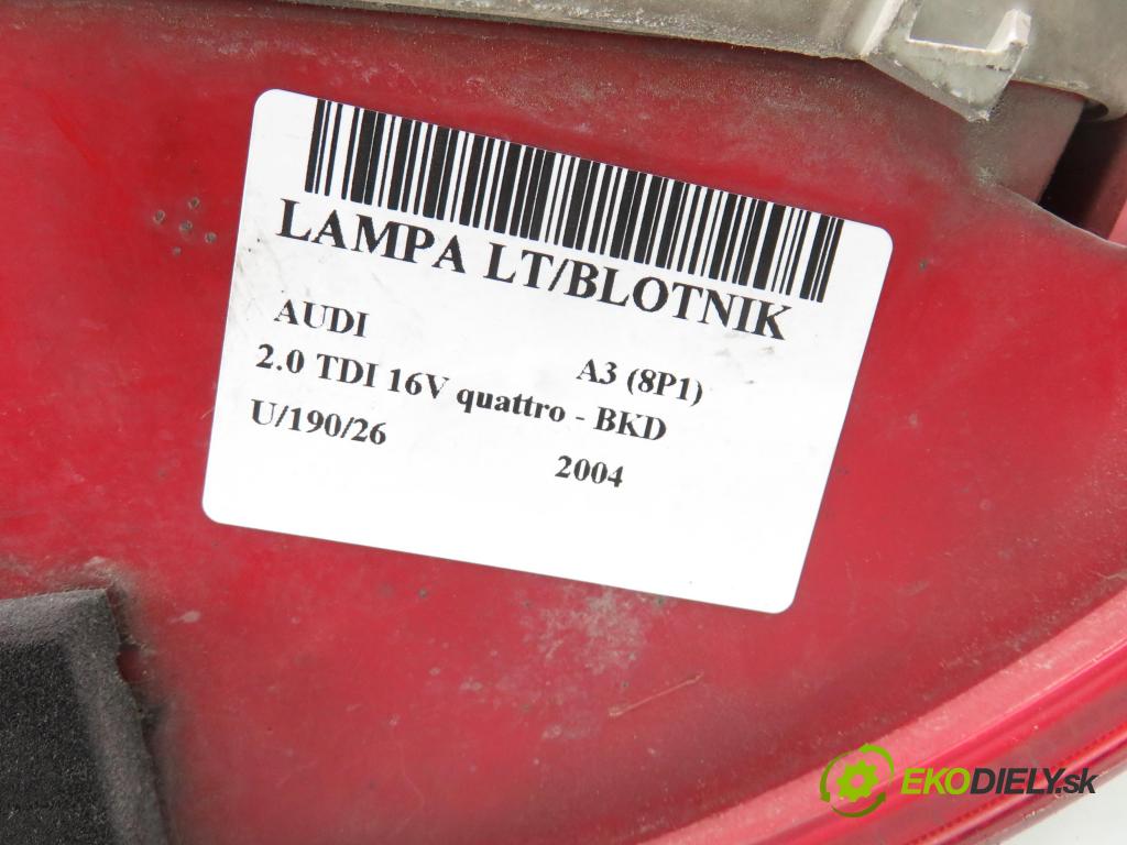 AUDI A3 (8P1) HB 2004 103,00 2.0 TDI 16V quattro - BKD 1968,00 světlo levé zadní 8P0945095