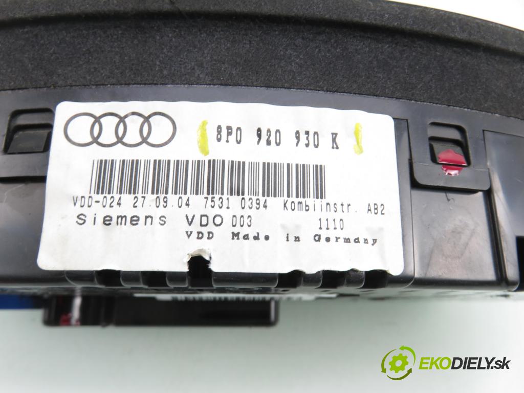AUDI A3 (8P1) HB 2004 103,00 2.0 TDI 16V quattro - BKD 1968,00 prístrojovka elektrický 8P0920930K
