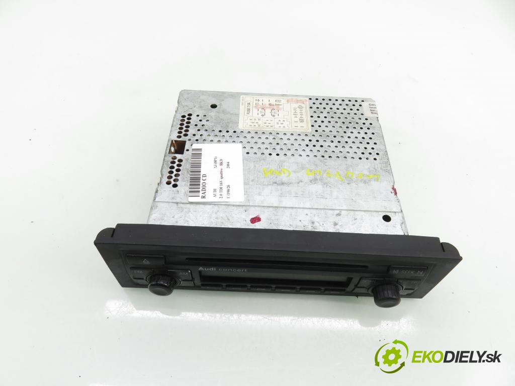 AUDI A3 (8P1) HB 2004 103,00 2.0 TDI 16V quattro - BKD 1968,00 RADIO CD 8P0035186C