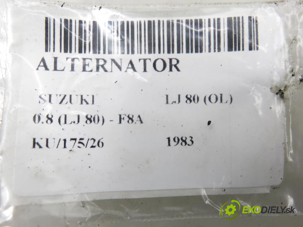 SUZUKI LJ 80 (OL) TERENOWY 1983 29,00 0.8 (LJ 80) - F8A 797,00 Alternátor  (Alternátor)