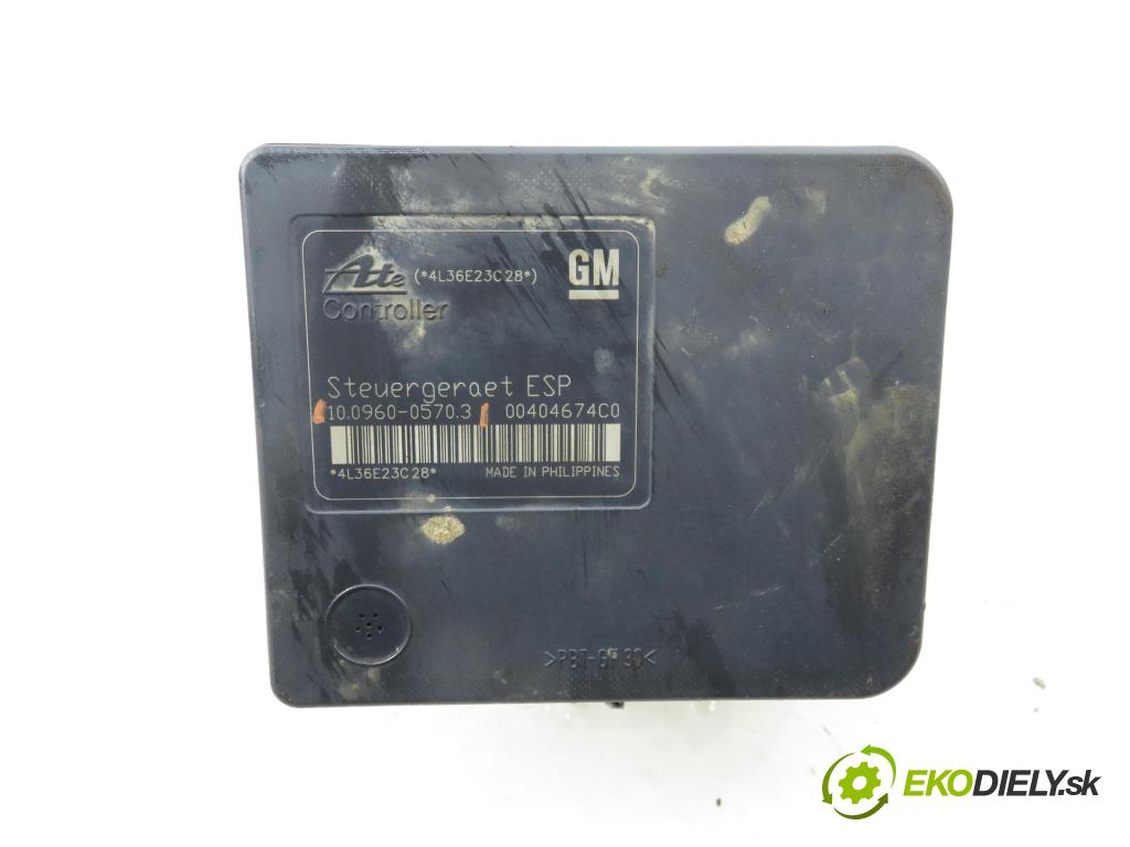 OPEL ZAFIRA B (A05) MINIVAN 2006 74,00 1.9 CDTI 8V 101 - Z 19 DTL 1910,00 pumpa ABS 10096005703 ; 10020602644 ; 13244860 (Pumpa ABS)