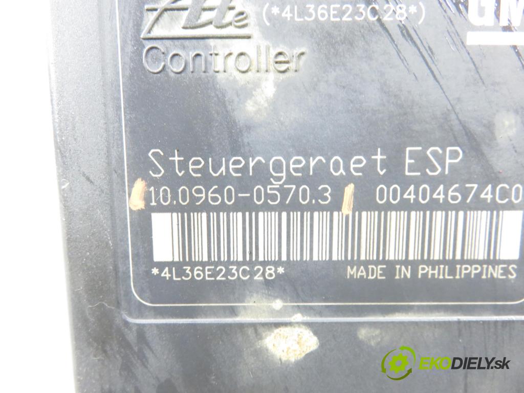 OPEL ZAFIRA B (A05) MINIVAN 2006 74,00 1.9 CDTI 8V 101 - Z 19 DTL 1910,00 pumpa ABS 10096005703 ; 10020602644 ; 13244860 (Pumpa ABS)