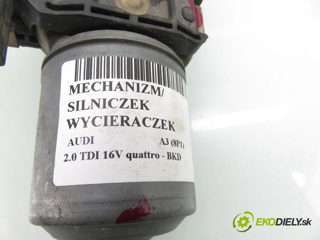 AUDI A3 (8P1) HB 2004 103,00 2.0 TDI 16V quattro - BKD 1968,00 motorek stěračů PŘEDNÍ: 8P1955119F ; 1397220679