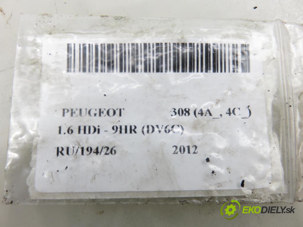 PEUGEOT 308 (4A_, 4C_) HB 2012 0,00 1.6 HDi - 9HR (DV6C) 1560,00 svorka 9802043580 ; 0199200045