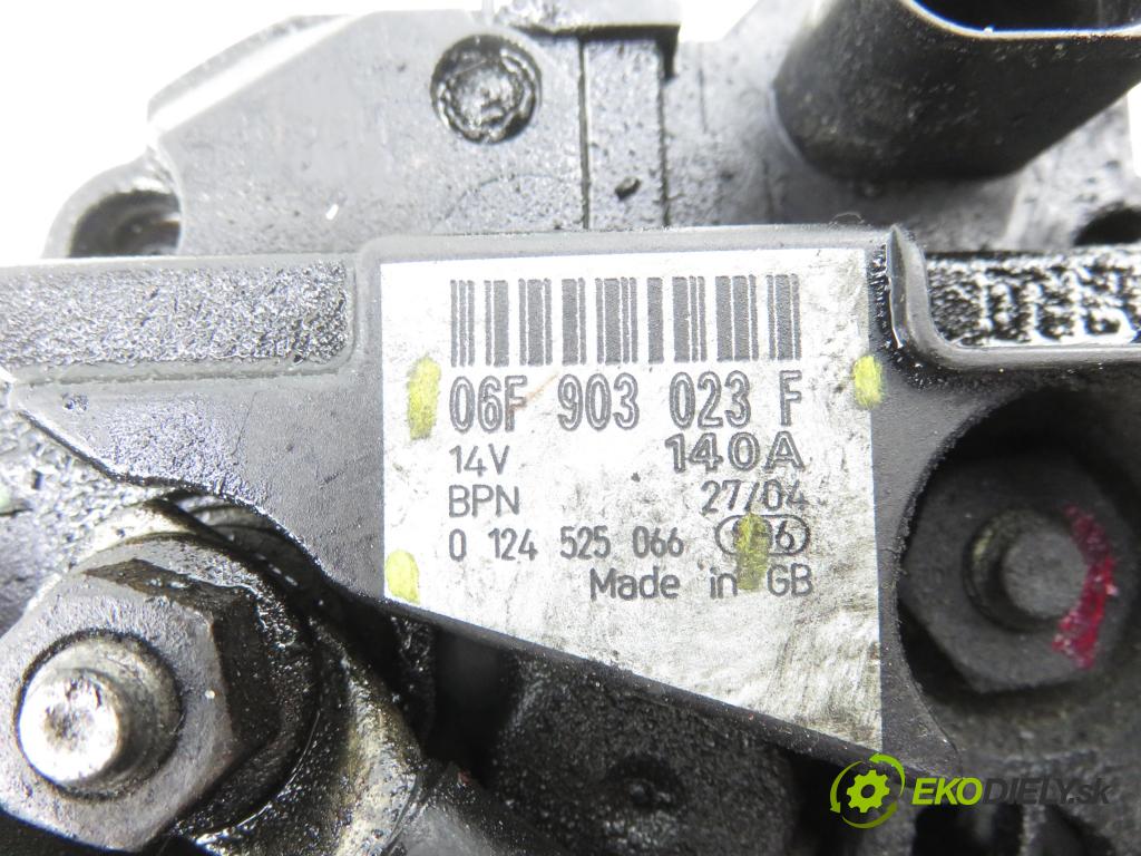 AUDI A3 (8P1) HB 2004 103,00 2.0 TDI 16V quattro - BKD 1968,00 Alternátor 06F903023F ; 0124525066 (Alternátor)