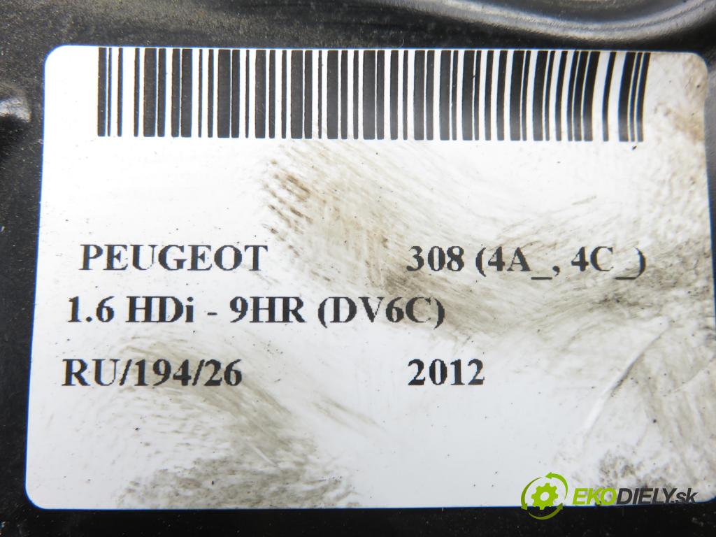PEUGEOT 308 (4A_, 4C_) HB 2012 0,00 1.6 HDi - 9HR (DV6C) 1560,00 SYSTÉM Start brzdových světel 9801739380
