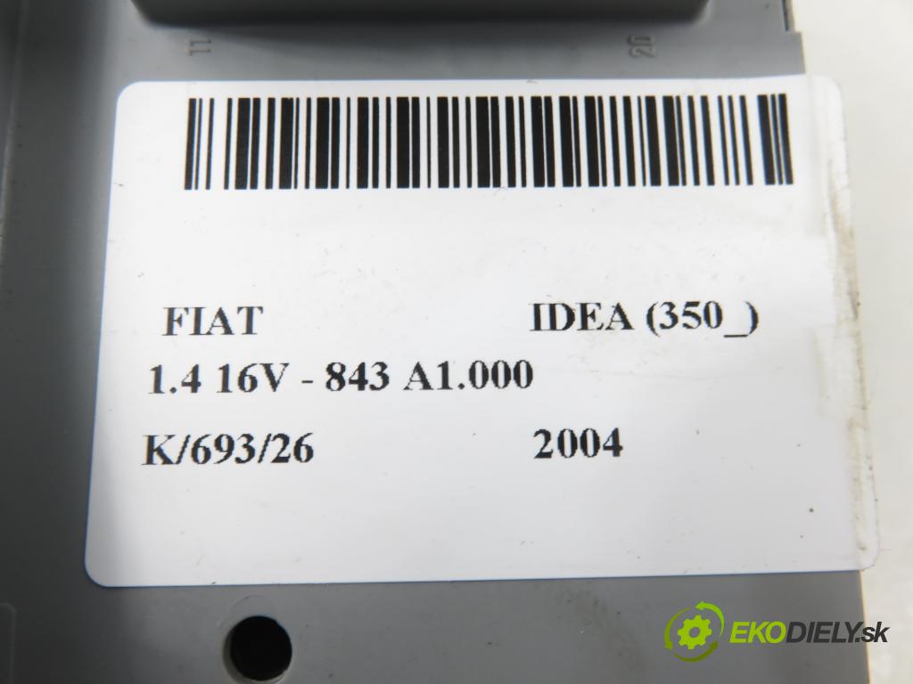 FIAT IDEA (350_) MINIVAN 2004 70,00 1.4 16V 95 - 843 A1.000 1368,00 Skrinka POJISTKY: 51732916