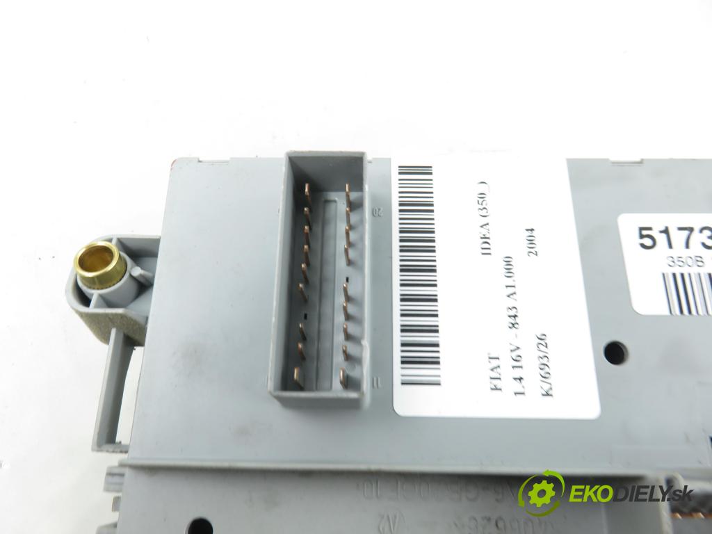 FIAT IDEA (350_) MINIVAN 2004 70,00 1.4 16V 95 - 843 A1.000 1368,00 Skrinka POJISTKY: 51732916