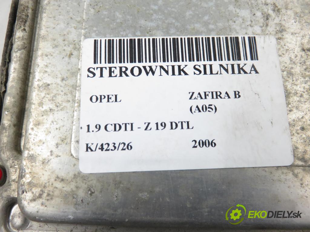OPEL ZAFIRA B (A05) MINIVAN 2006 74,00 1.9 CDTI 8V 101 - Z 19 DTL 1910,00 Riadiaca jednotka Motor 0281012549 ; 55198922