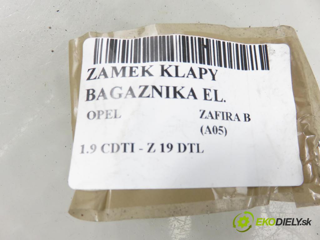 OPEL ZAFIRA B (A05) MINIVAN 2006 74,00 1.9 CDTI 8V 101 - Z 19 DTL 1910,00 zámok dverí kufor EL. 495058724