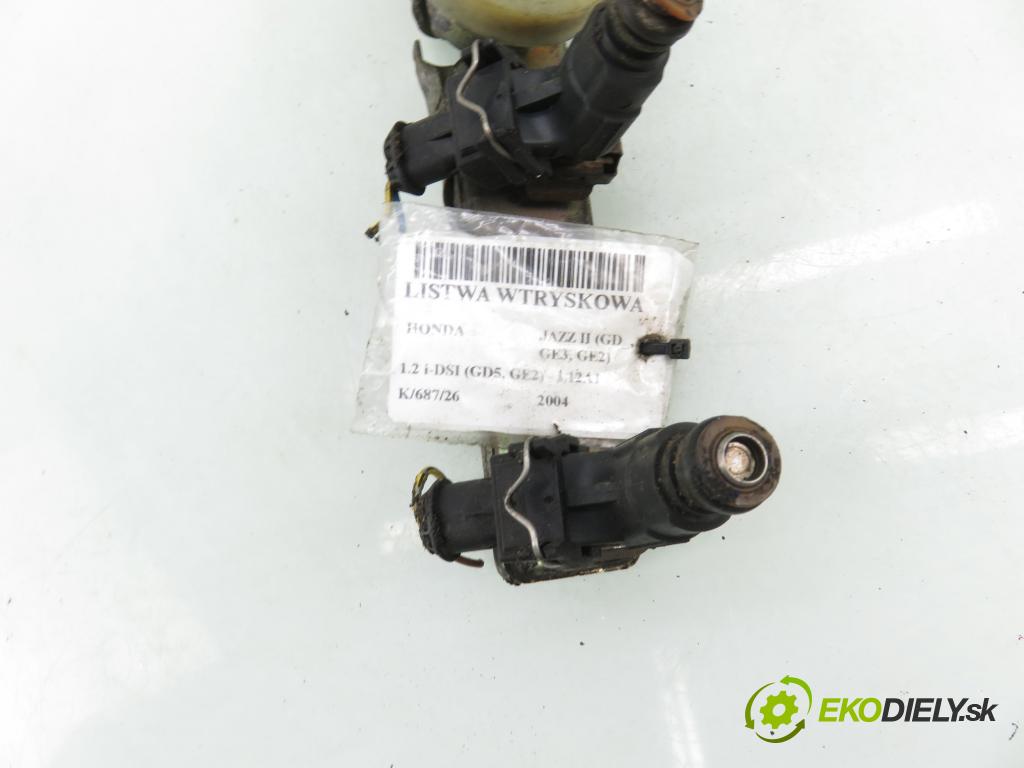 HONDA JAZZ II (GD_, GE3, GE2) HB 2004 57,00 1.2 i-DSI (GD5, GE2) - L12A1 1243,00 lišta vstřikovací 0280156188 (Vstřikovací lišta)