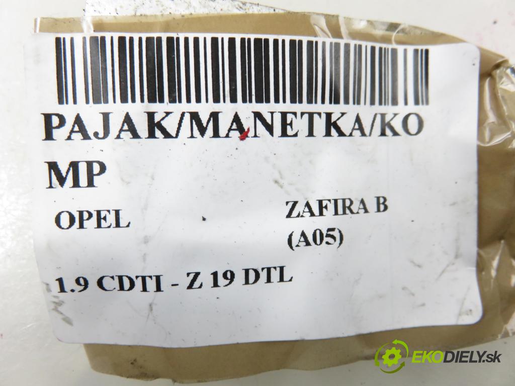 OPEL ZAFIRA B (A05) MINIVAN 2006 74,00 1.9 CDTI 8V 101 - Z 19 DTL 1910,00 páčka/prepínač 13236784