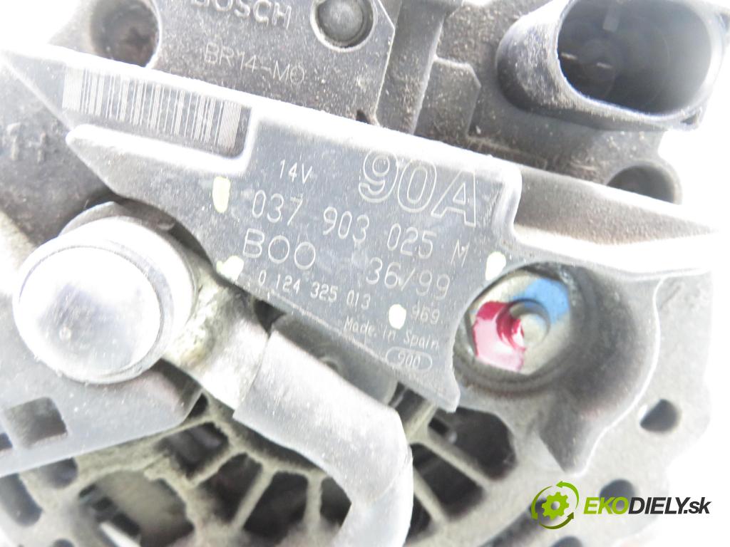 VW POLO (6N2) HB 1999 74,00 1.4 16V - AFK 1390,00 Alternátor 037903025M ; 0124325013 (Alternátor)