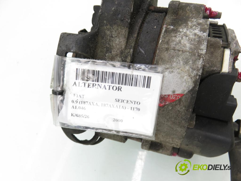 FIAT SEICENTO / 600 (187_) HB 2000 29,00 0.9 39 - 1170 A1.046 899,00 Alternátor  (Alternátor)