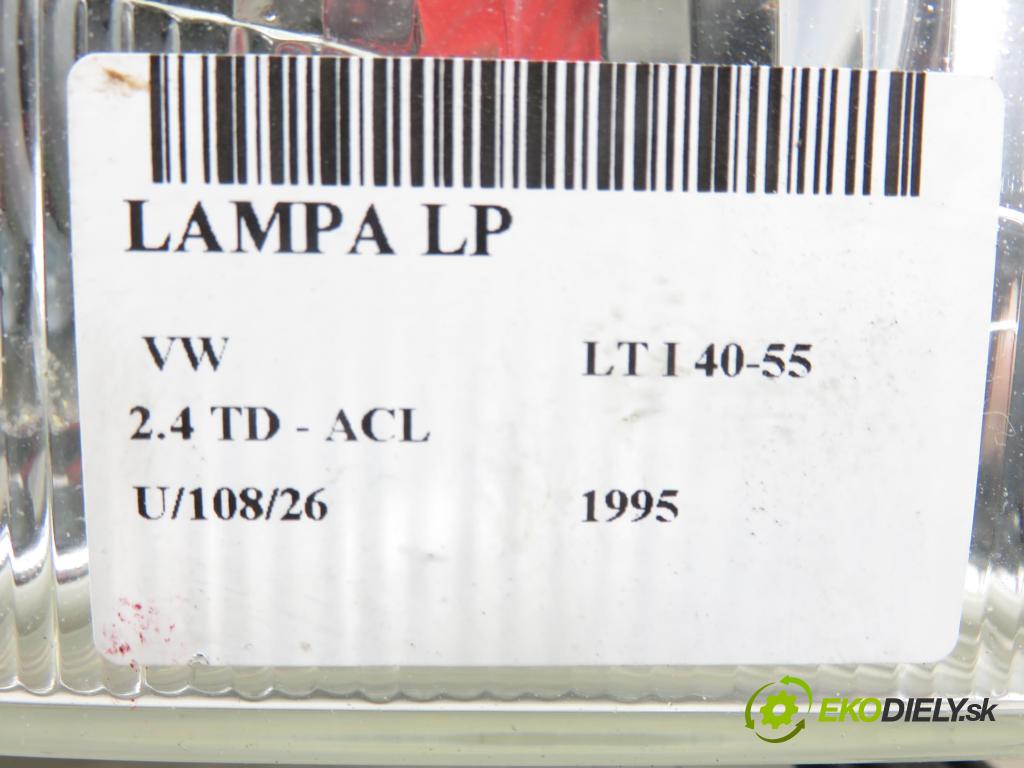 VW LT 40-55 I Platforma / podwozie (293-909) KABINA/PLATFORMA 1995 70,00 2.4 TD - ACL 2383,00 Svetlo LP