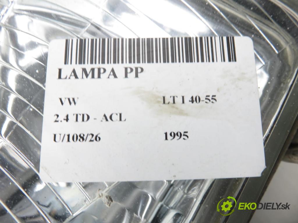 VW LT 40-55 I Platforma / podwozie (293-909) KABINA/PLATFORMA 1995 70,00 2.4 TD - ACL 2383,00 Svetlo PP