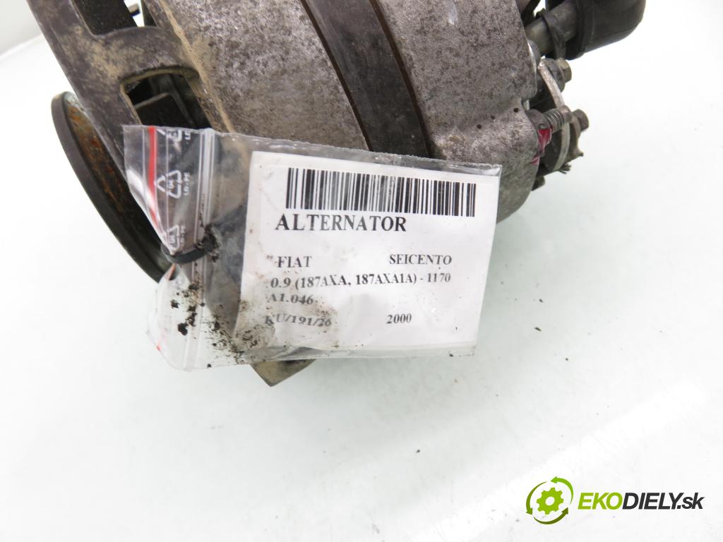 FIAT SEICENTO / 600 (187_) HB 2000 29,00 0.9 39 - 1170 A1.046 899,00 Alternátor (Alternátor)