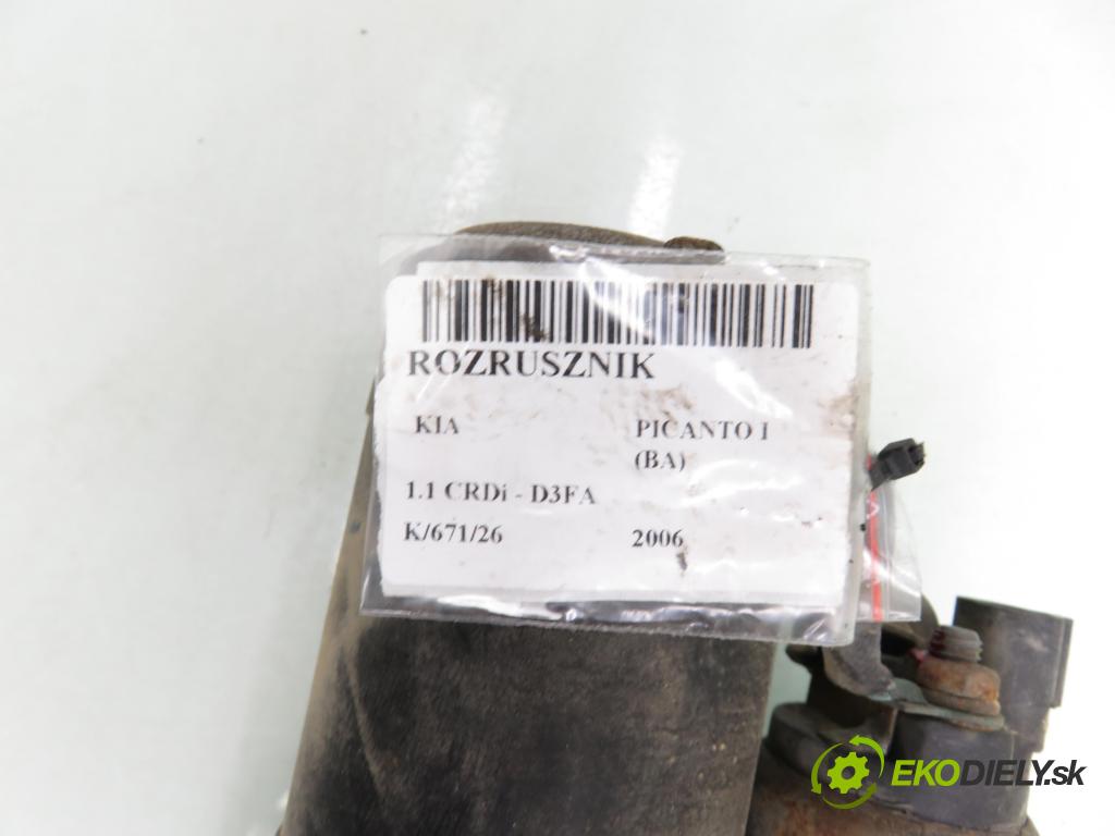 KIA PICANTO (BA) HB 2006 55,00 1.1 CRDi - D3FA 1120,00 Štartér 361002A100 ; 1250295 (Štartér)